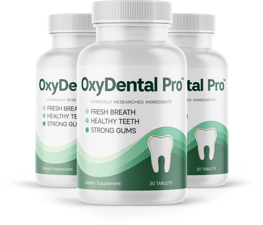 OxyDental Pro 3 Bottle Package - Natural Oral Health Supplement
